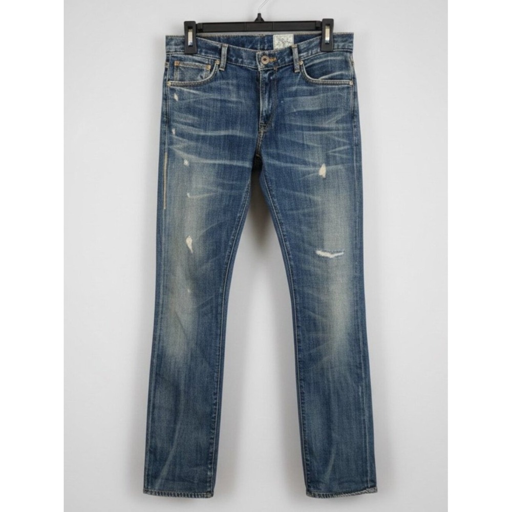 Prps Heirloom Distressed Straight Jeans Medium Wash Denim Size 27